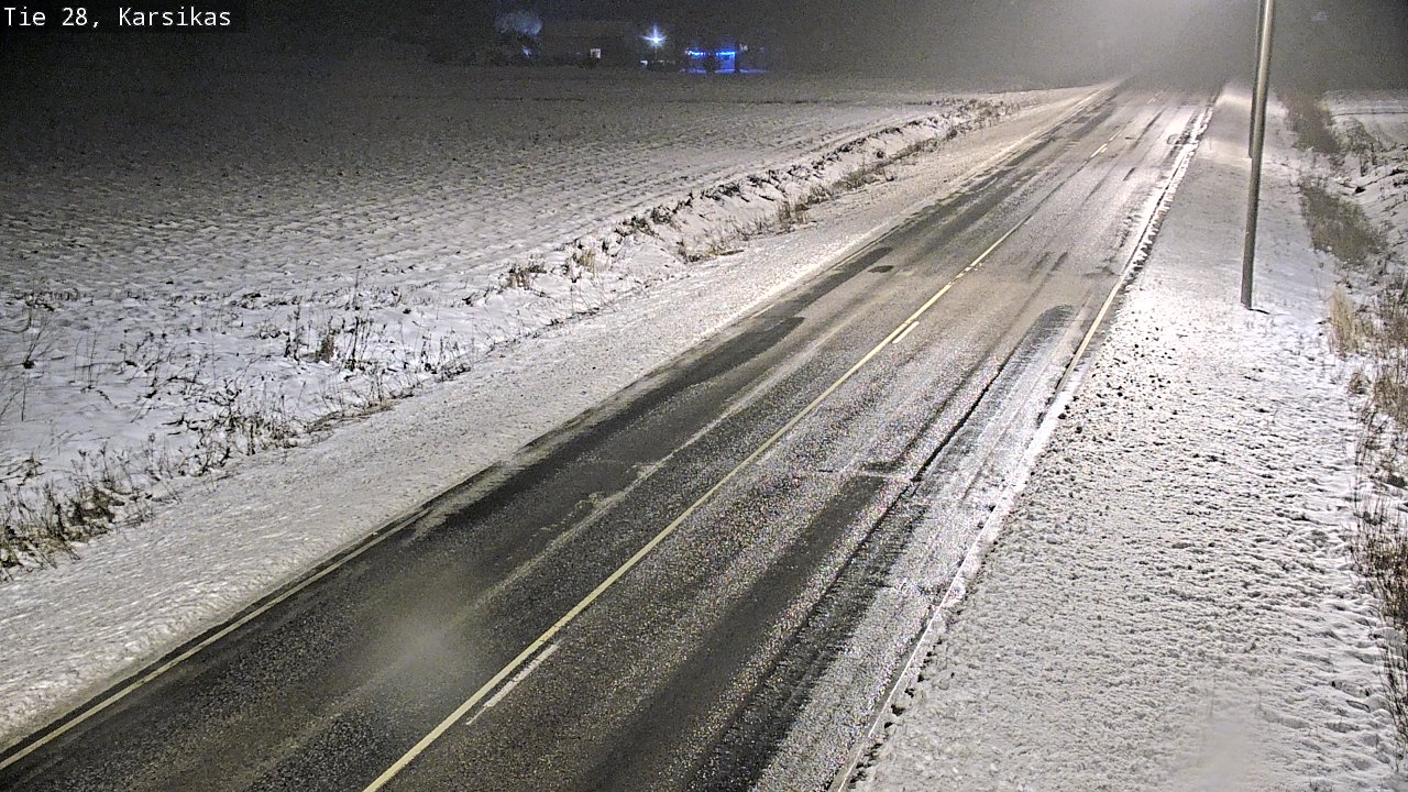 Weather Camera Image Road 28 Haapavesi, Karsikas, Haapavesi, Pohjois-Pohjanmaa