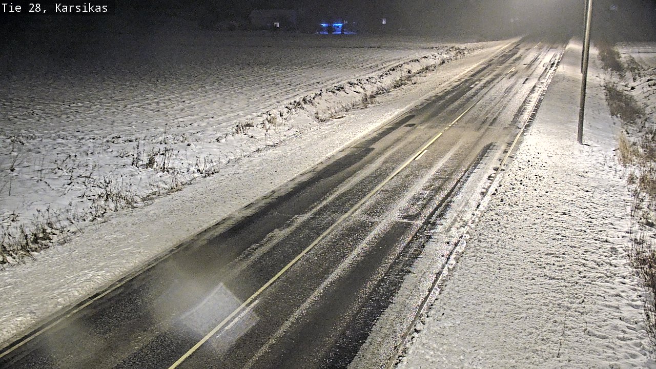 Weather Camera Image Road 28 Haapavesi, Karsikas, Haapavesi, Pohjois-Pohjanmaa
