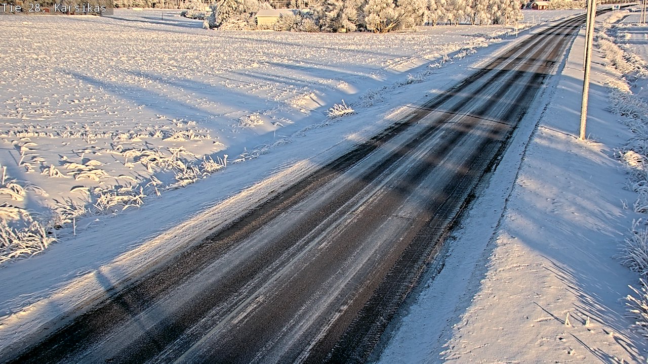 Weather Camera Image Väg 28 Haapavesi, Karsikas, Haapavesi, Pohjois-Pohjanmaa