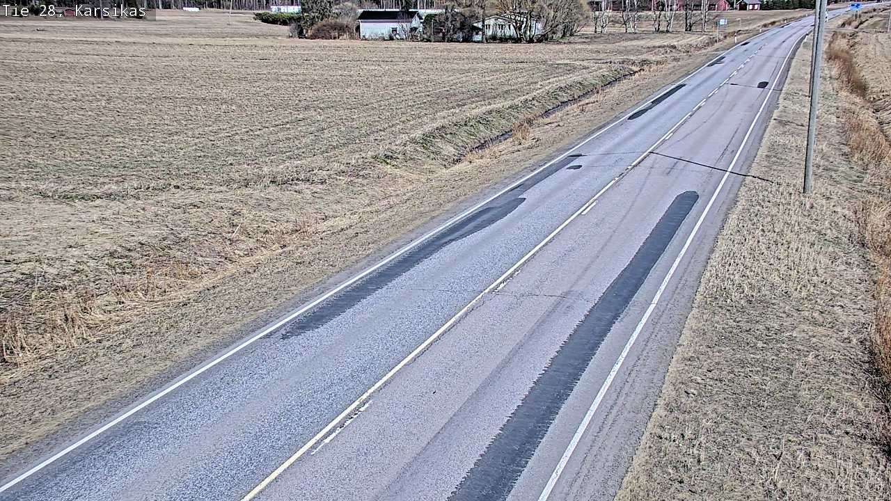 Weather Camera Image Väg 28 Haapavesi, Karsikas, Haapavesi, Pohjois-Pohjanmaa