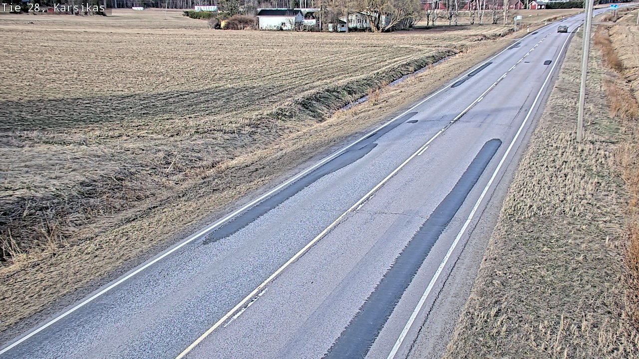 Weather Camera Image Väg 28 Haapavesi, Karsikas, Haapavesi, Pohjois-Pohjanmaa