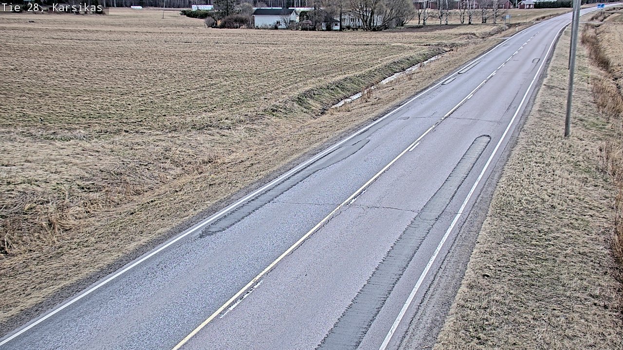 Weather Camera Image Road 28 Haapavesi, Karsikas, Haapavesi, Pohjois-Pohjanmaa