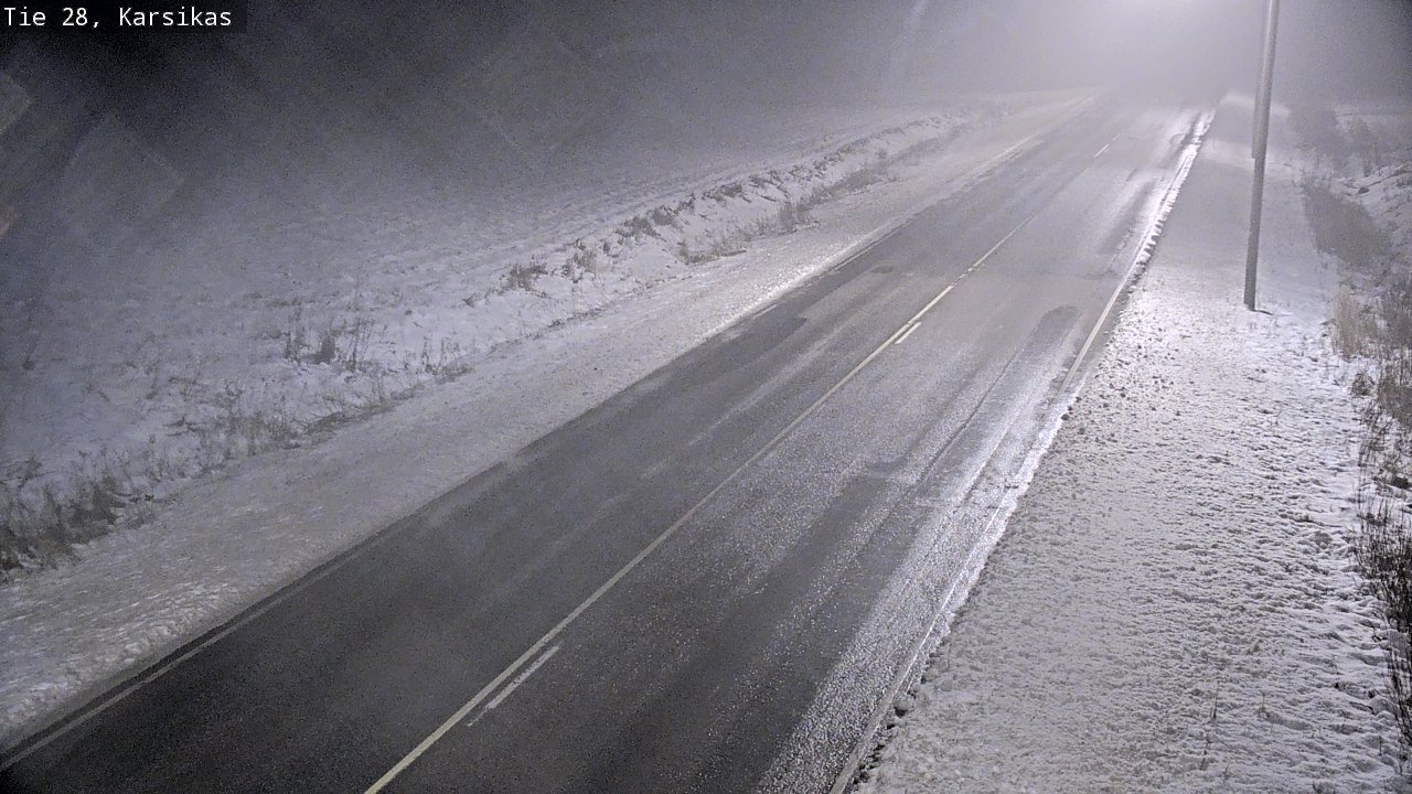 Weather Camera Image Road 28 Haapavesi, Karsikas, Haapavesi, Pohjois-Pohjanmaa