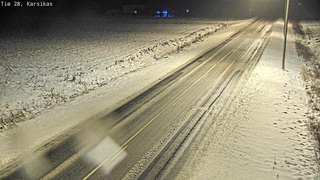 Weather Camera Image Road 28 Haapavesi, Karsikas, Haapavesi, Pohjois-Pohjanmaa