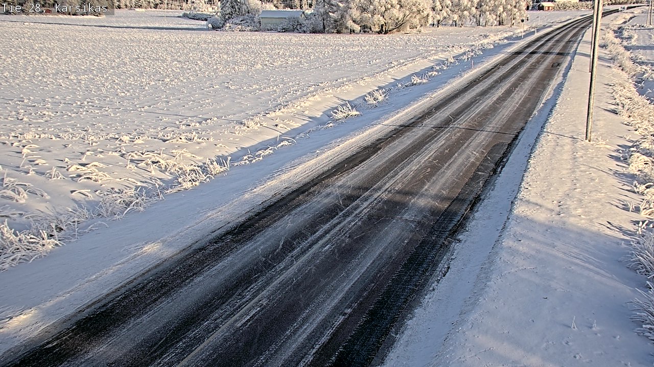 Weather Camera Image Road 28 Haapavesi, Karsikas, Haapavesi, Pohjois-Pohjanmaa