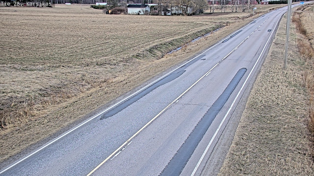 Weather Camera Image Väg 28 Haapavesi, Karsikas, Haapavesi, Pohjois-Pohjanmaa