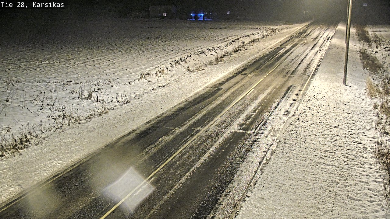 Weather Camera Image Road 28 Haapavesi, Karsikas, Haapavesi, Pohjois-Pohjanmaa
