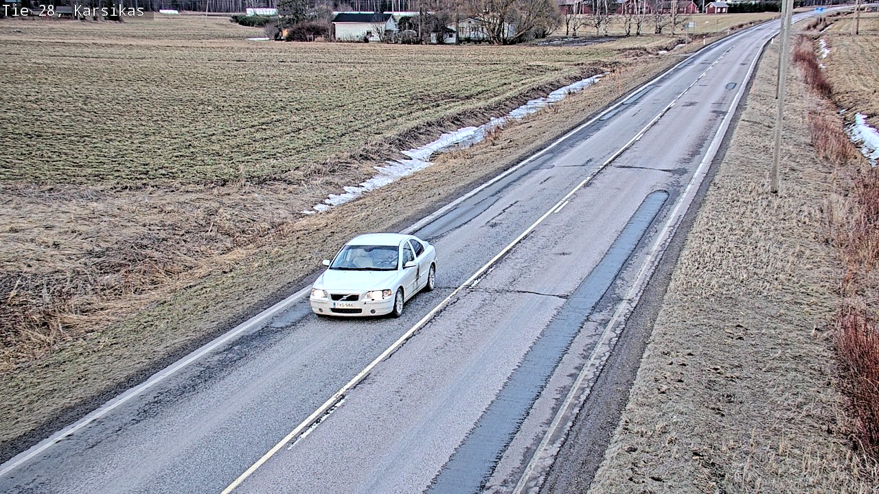 Weather Camera Image Road 28 Haapavesi, Karsikas, Haapavesi, Pohjois-Pohjanmaa