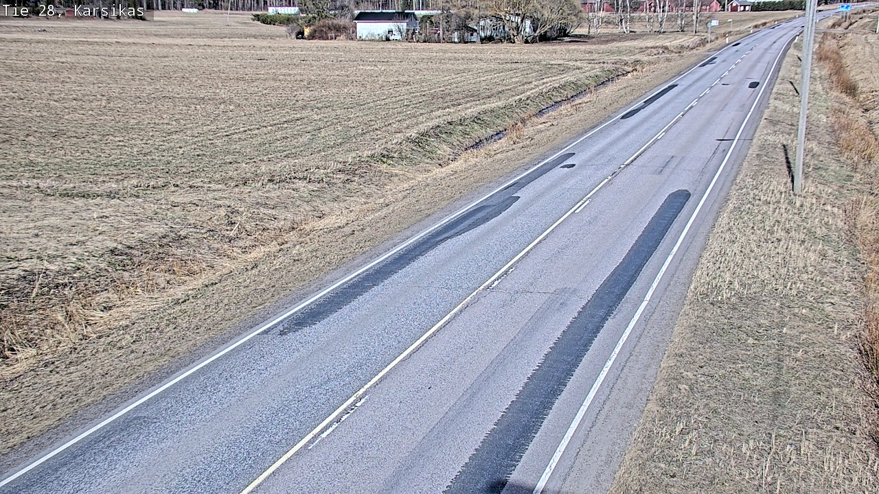 Weather Camera Image Väg 28 Haapavesi, Karsikas, Haapavesi, Pohjois-Pohjanmaa