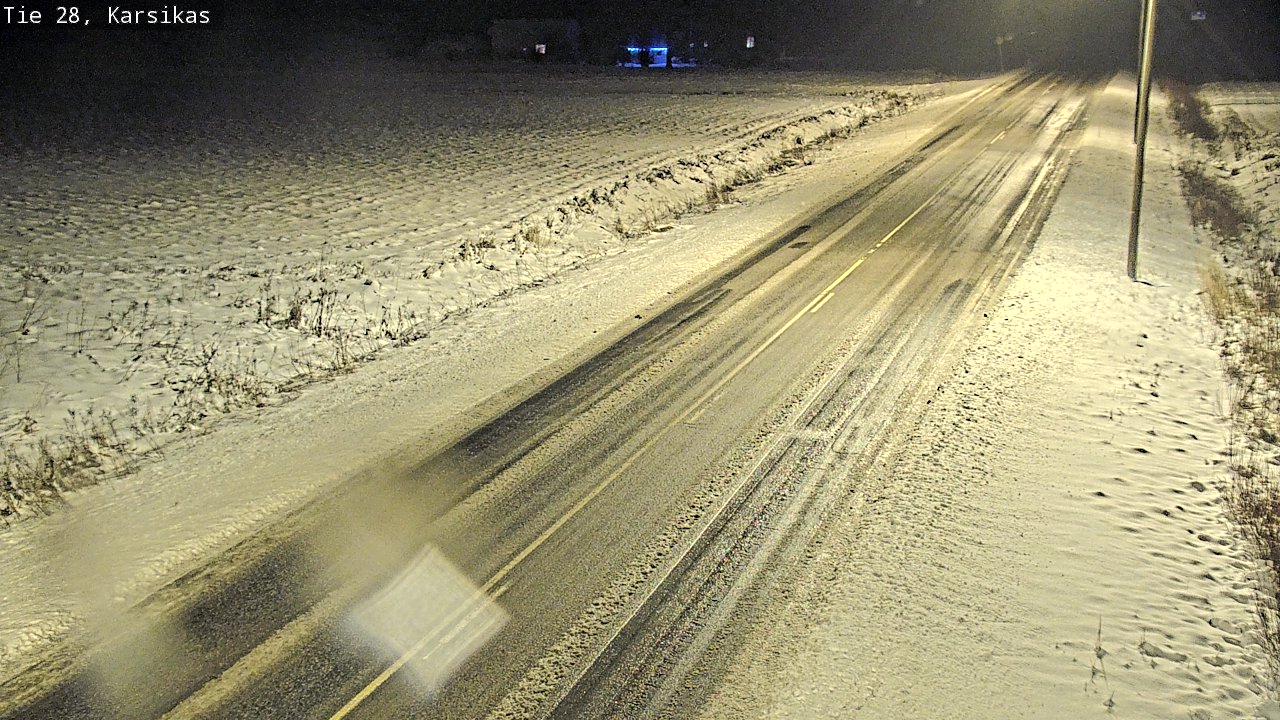 Weather Camera Image Road 28 Haapavesi, Karsikas, Haapavesi, Pohjois-Pohjanmaa