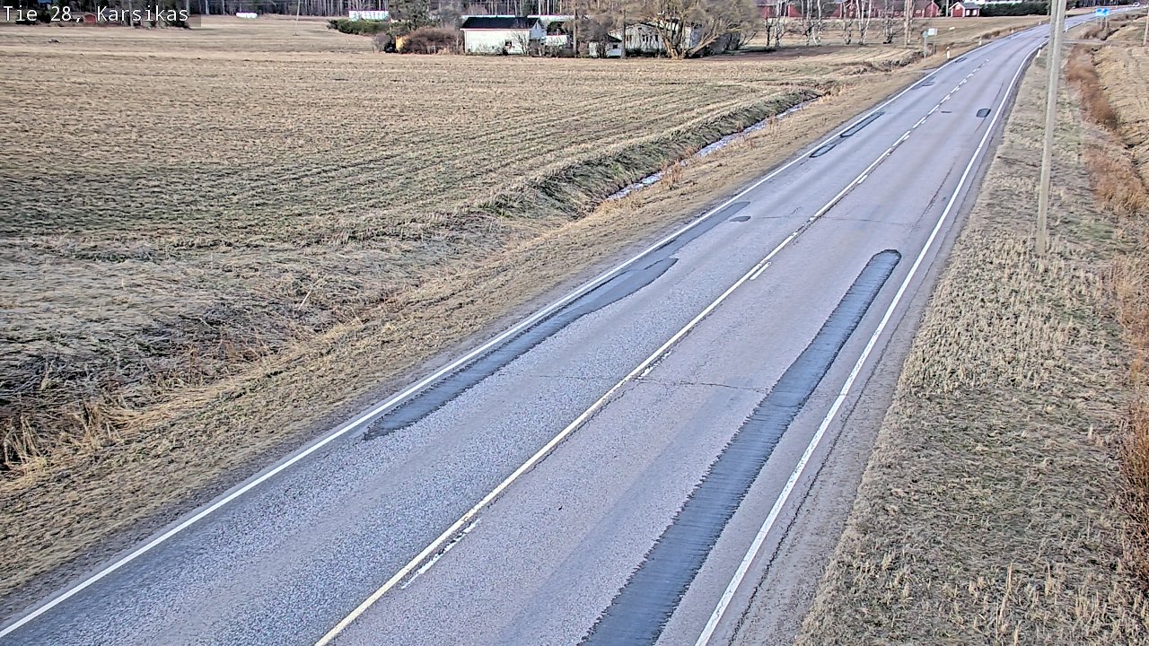 Weather Camera Image Väg 28 Haapavesi, Karsikas, Haapavesi, Pohjois-Pohjanmaa