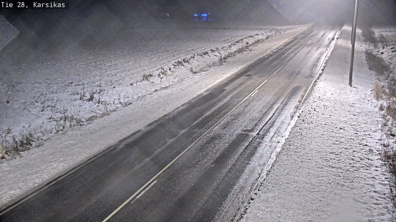 Weather Camera Image Road 28 Haapavesi, Karsikas, Haapavesi, Pohjois-Pohjanmaa