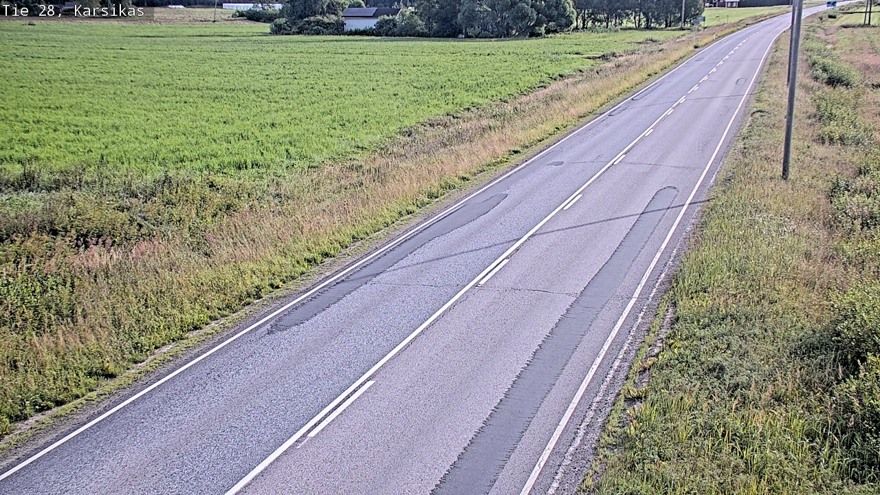 Weather Camera Image Road 28 Haapavesi, Karsikas, Haapavesi, Pohjois-Pohjanmaa
