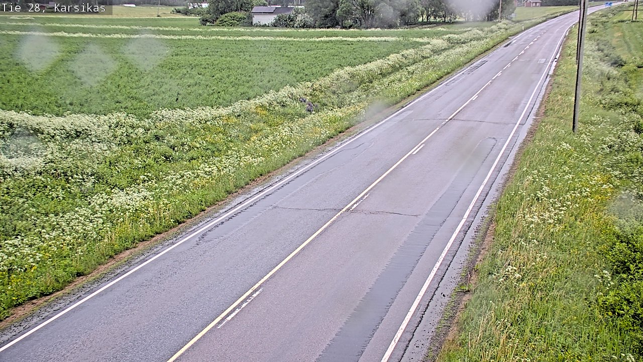 Weather Camera Image Road 28 Haapavesi, Karsikas, Haapavesi, Pohjois-Pohjanmaa