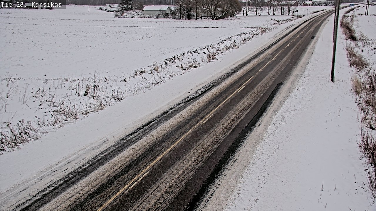 Weather Camera Image Road 28 Haapavesi, Karsikas, Haapavesi, Pohjois-Pohjanmaa