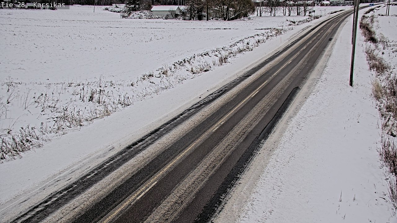 Weather Camera Image Road 28 Haapavesi, Karsikas, Haapavesi, Pohjois-Pohjanmaa