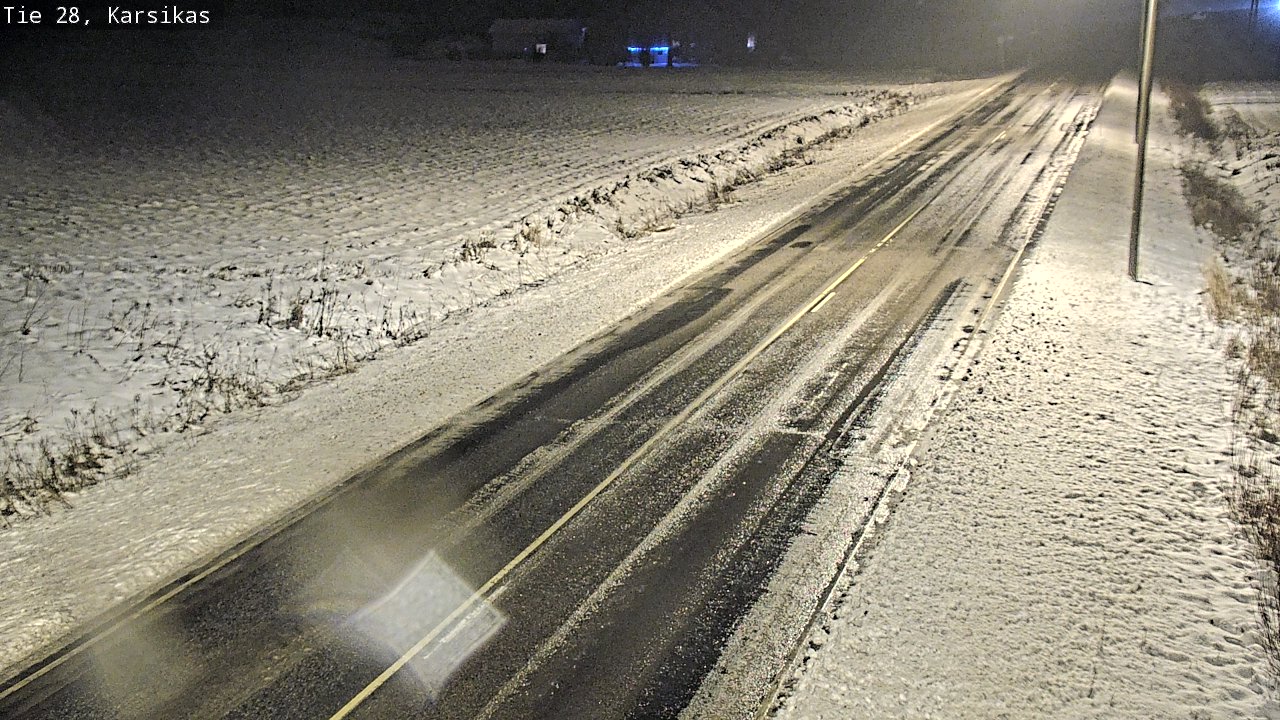 Weather Camera Image Road 28 Haapavesi, Karsikas, Haapavesi, Pohjois-Pohjanmaa