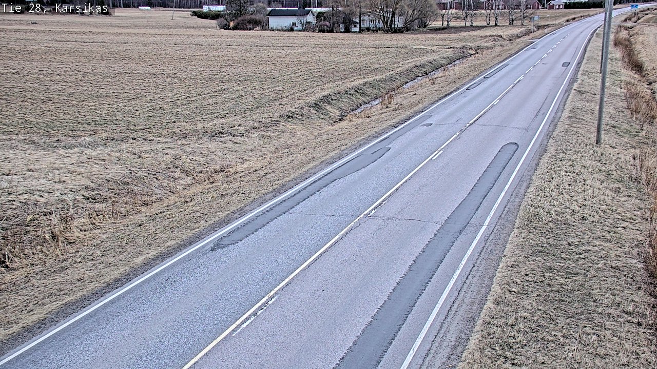 Weather Camera Image Road 28 Haapavesi, Karsikas, Haapavesi, Pohjois-Pohjanmaa