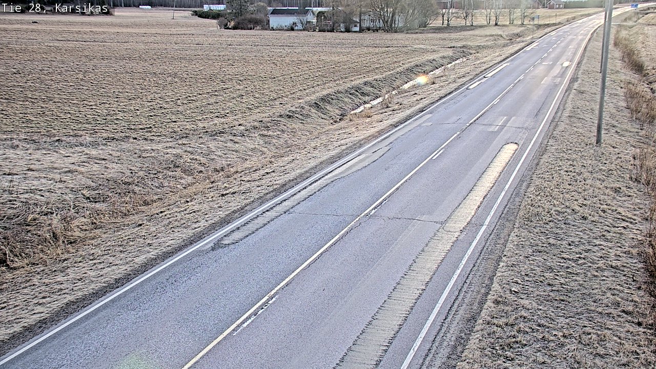 Weather Camera Image Väg 28 Haapavesi, Karsikas, Haapavesi, Pohjois-Pohjanmaa