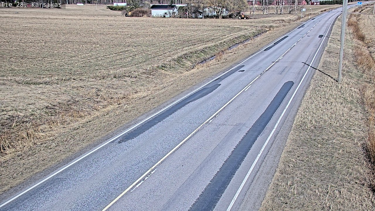 Weather Camera Image Väg 28 Haapavesi, Karsikas, Haapavesi, Pohjois-Pohjanmaa