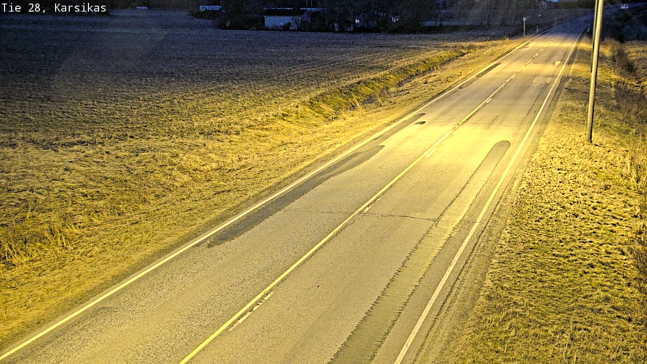 Weather Camera Image Väg 28 Haapavesi, Karsikas, Haapavesi, Pohjois-Pohjanmaa