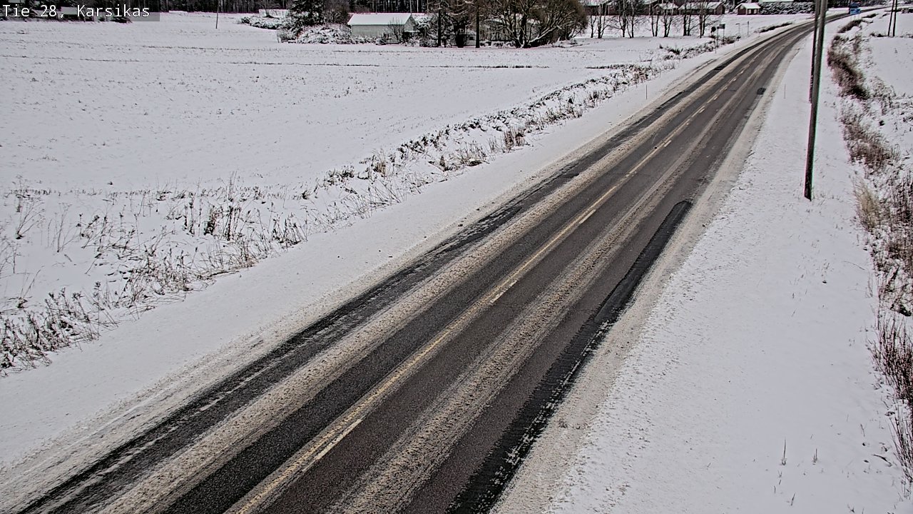 Weather Camera Image Road 28 Haapavesi, Karsikas, Haapavesi, Pohjois-Pohjanmaa