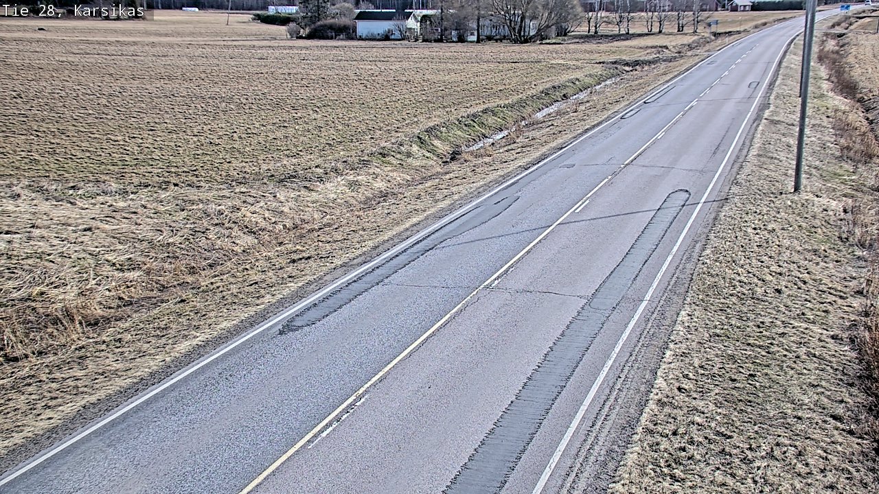 Weather Camera Image Väg 28 Haapavesi, Karsikas, Haapavesi, Pohjois-Pohjanmaa