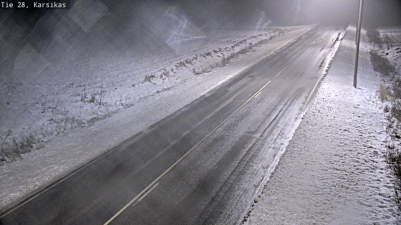 Weather Camera Image Road 28 Haapavesi, Karsikas, Haapavesi, Pohjois-Pohjanmaa