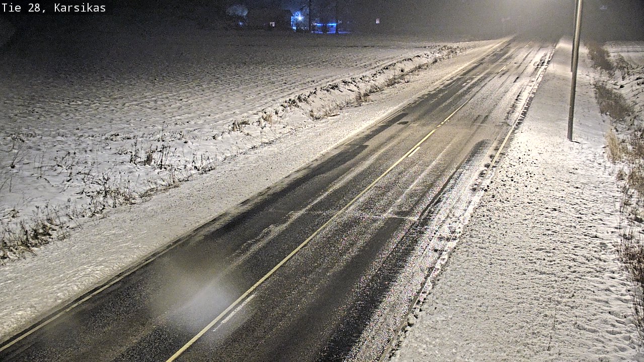 Weather Camera Image Road 28 Haapavesi, Karsikas, Haapavesi, Pohjois-Pohjanmaa