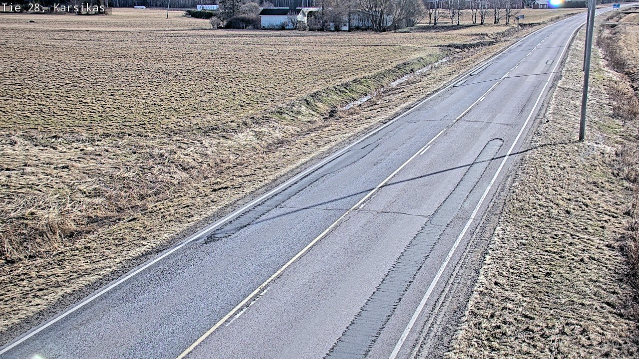Weather Camera Image Väg 28 Haapavesi, Karsikas, Haapavesi, Pohjois-Pohjanmaa