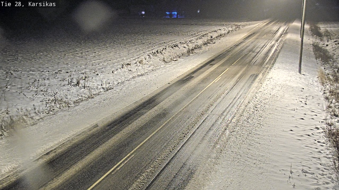 Weather Camera Image Road 28 Haapavesi, Karsikas, Haapavesi, Pohjois-Pohjanmaa
