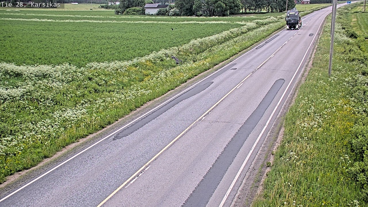 Kelikamerat Kuva Tie 28 Haapavesi, Karsikas, Haapavesi, Pohjois-Pohjanmaa