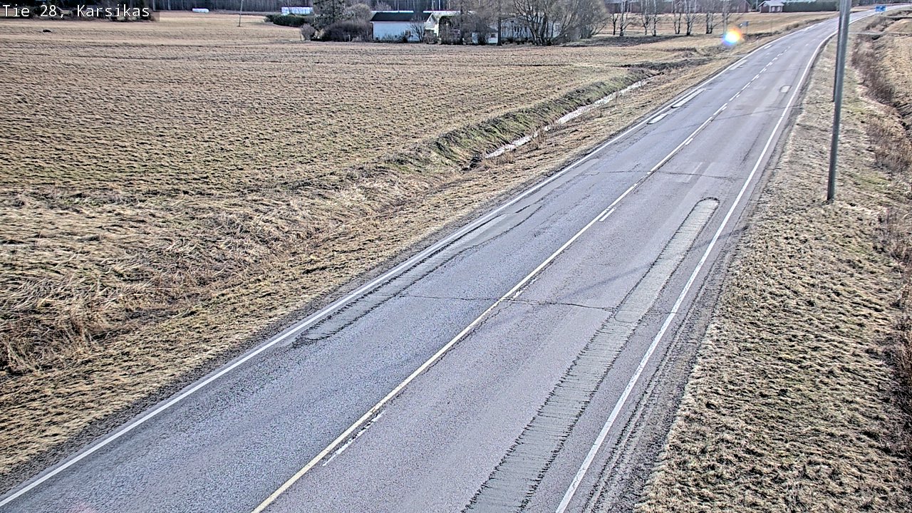 Weather Camera Image Väg 28 Haapavesi, Karsikas, Haapavesi, Pohjois-Pohjanmaa