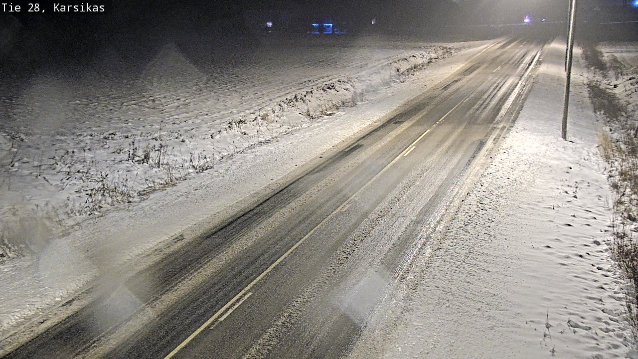 Weather Camera Image Road 28 Haapavesi, Karsikas, Haapavesi, Pohjois-Pohjanmaa