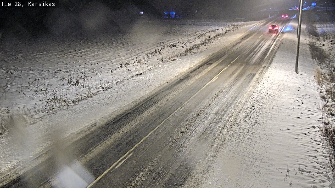 Weather Camera Image Road 28 Haapavesi, Karsikas, Haapavesi, Pohjois-Pohjanmaa