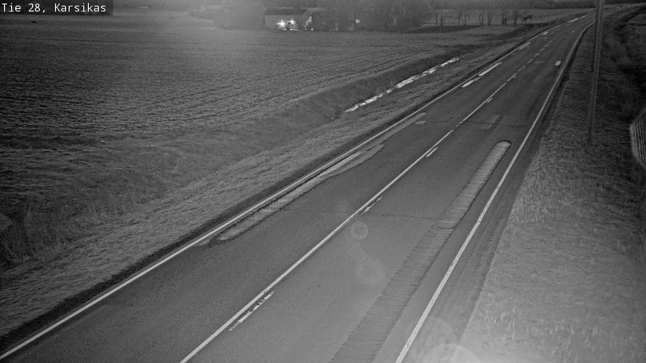 Weather Camera Image Väg 28 Haapavesi, Karsikas, Haapavesi, Pohjois-Pohjanmaa
