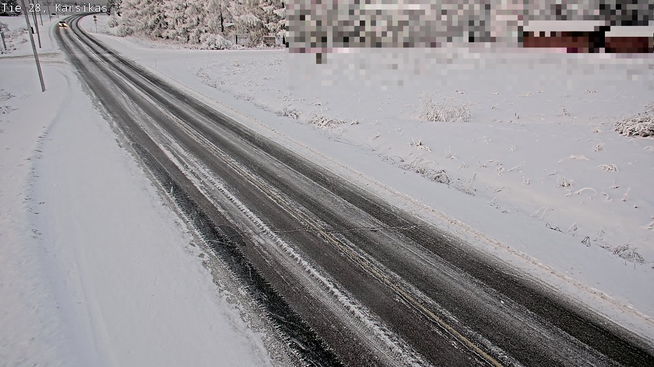 Weather Camera Image Road 28 Haapavesi, Karsikas, Haapavesi, Pohjois-Pohjanmaa