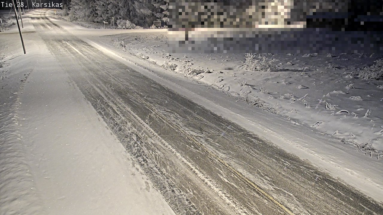 Weather Camera Image Road 28 Haapavesi, Karsikas, Haapavesi, Pohjois-Pohjanmaa