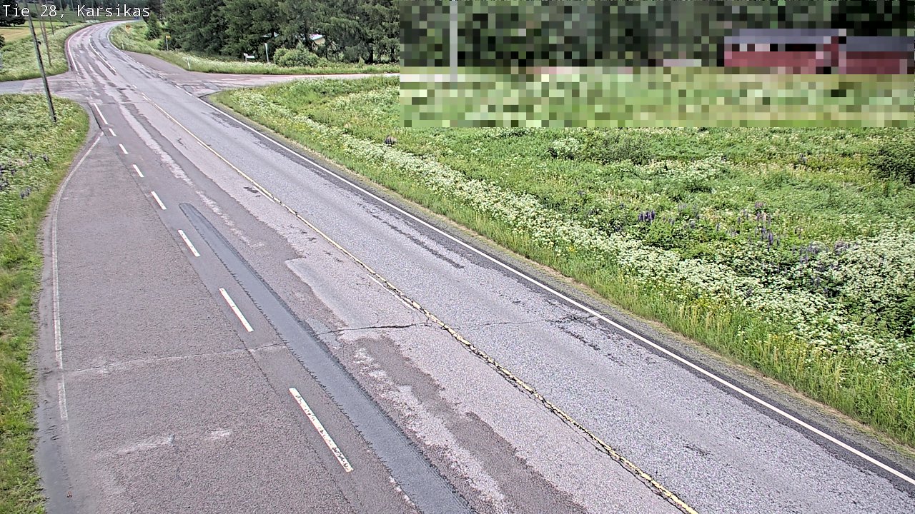 Weather Camera Image Road 28 Haapavesi, Karsikas, Haapavesi, Pohjois-Pohjanmaa