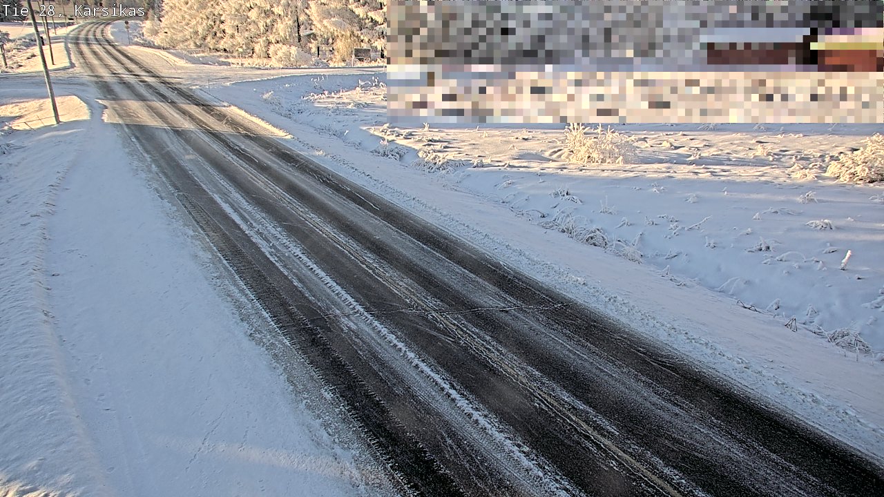 Weather Camera Image Road 28 Haapavesi, Karsikas, Haapavesi, Pohjois-Pohjanmaa