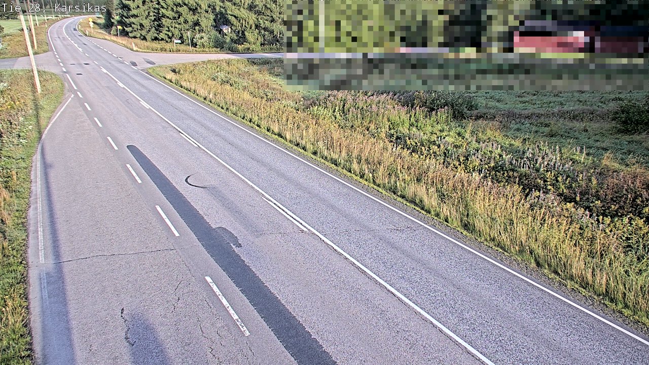 Weather Camera Image Road 28 Haapavesi, Karsikas, Haapavesi, Pohjois-Pohjanmaa