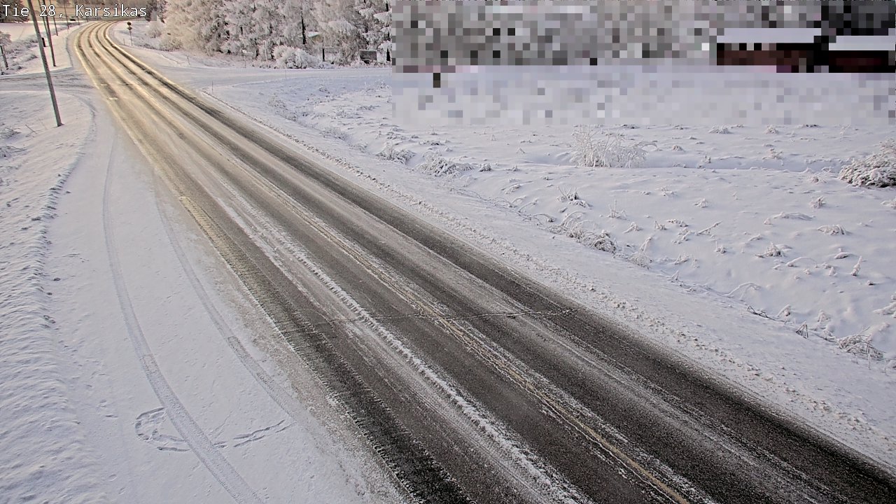 Weather Camera Image Road 28 Haapavesi, Karsikas, Haapavesi, Pohjois-Pohjanmaa