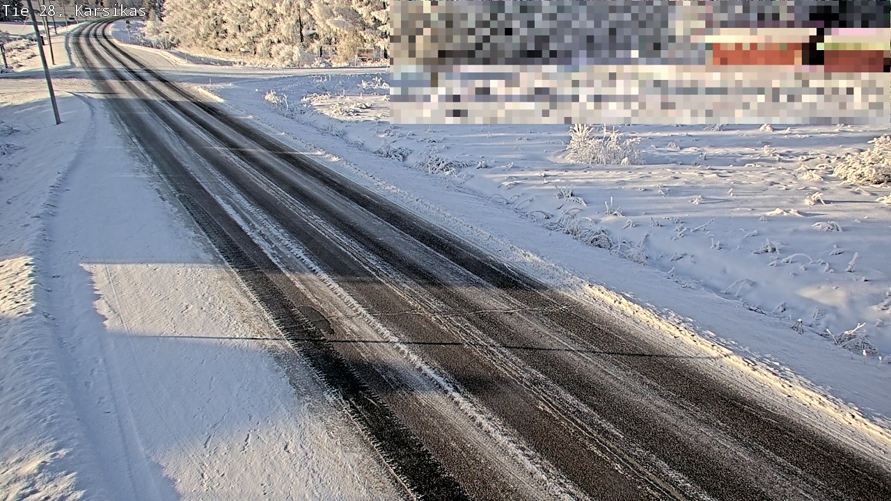 Weather Camera Image Road 28 Haapavesi, Karsikas, Haapavesi, Pohjois-Pohjanmaa