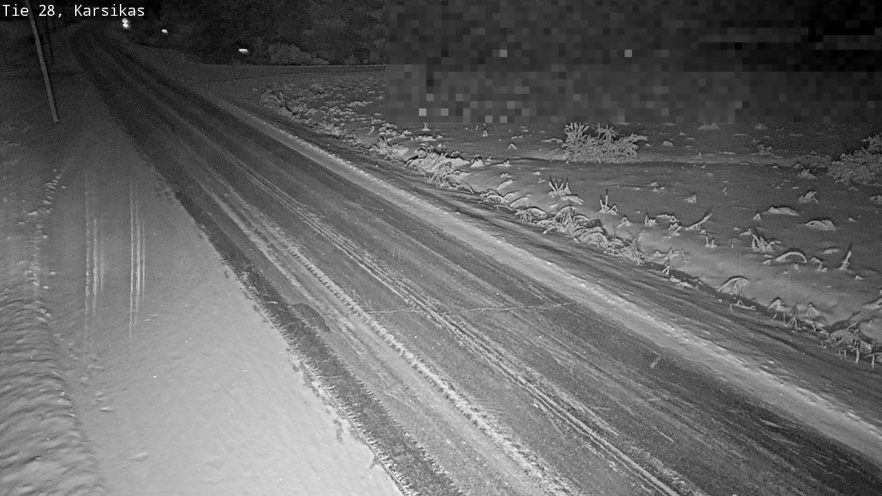 Weather Camera Image Road 28 Haapavesi, Karsikas, Haapavesi, Pohjois-Pohjanmaa