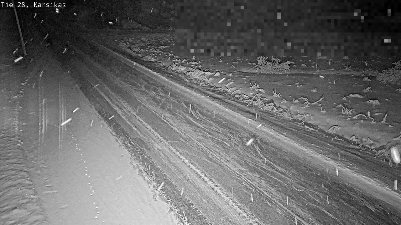 Weather Camera Image Road 28 Haapavesi, Karsikas, Haapavesi, Pohjois-Pohjanmaa