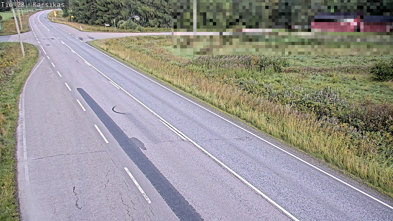 Weather Camera Image Road 28 Haapavesi, Karsikas, Haapavesi, Pohjois-Pohjanmaa