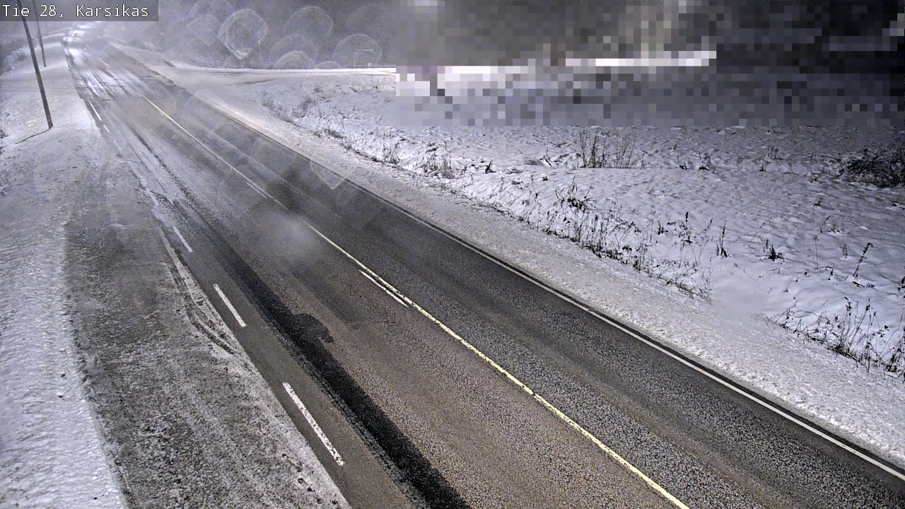 Weather Camera Image Road 28 Haapavesi, Karsikas, Haapavesi, Pohjois-Pohjanmaa