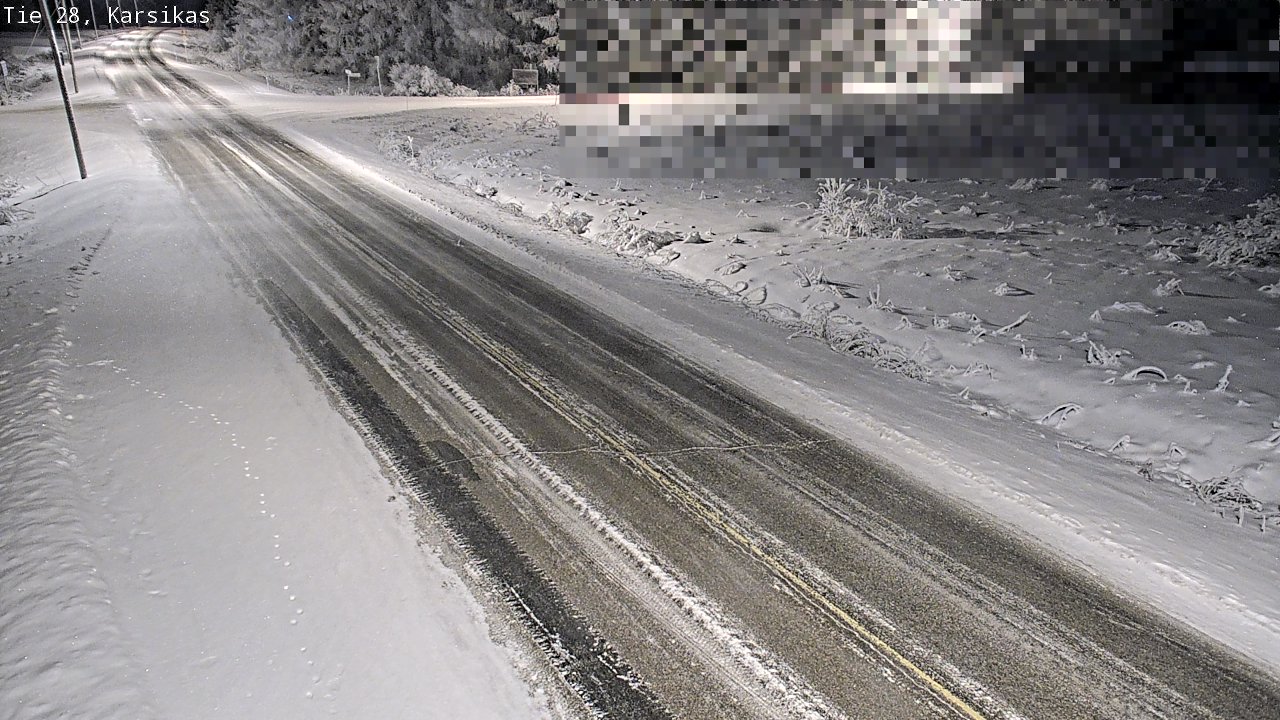 Weather Camera Image Road 28 Haapavesi, Karsikas, Haapavesi, Pohjois-Pohjanmaa