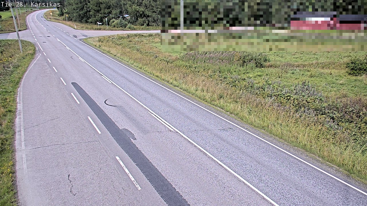 Weather Camera Image Road 28 Haapavesi, Karsikas, Haapavesi, Pohjois-Pohjanmaa