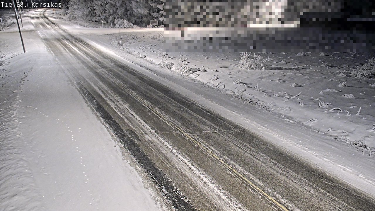 Weather Camera Image Road 28 Haapavesi, Karsikas, Haapavesi, Pohjois-Pohjanmaa